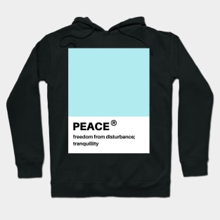 peace pantone swatch Hoodie